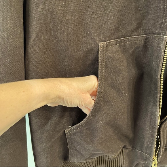 CARHARTT MEN'S INSULATED ACTIVE JAC - LOOSE FIT - WASHED DUCK - 3 WARMEST RATING - Picture 5 of 14